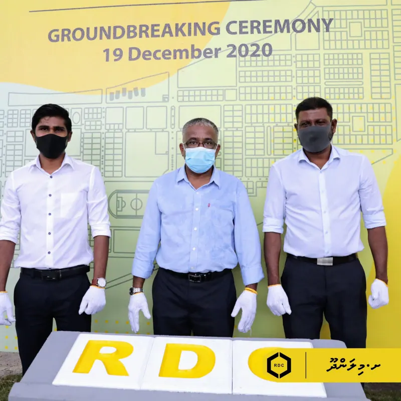 Official launch ceremony of the Milandhoo road project, 19 Dec 2020